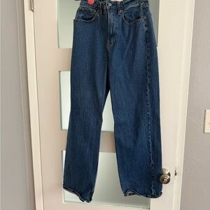 Abercrombie & Fitch Relaxed Fit Blue Jeans CURVE LOVE
